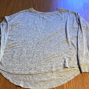 Free Press Heather Gray Long Sleeve Top